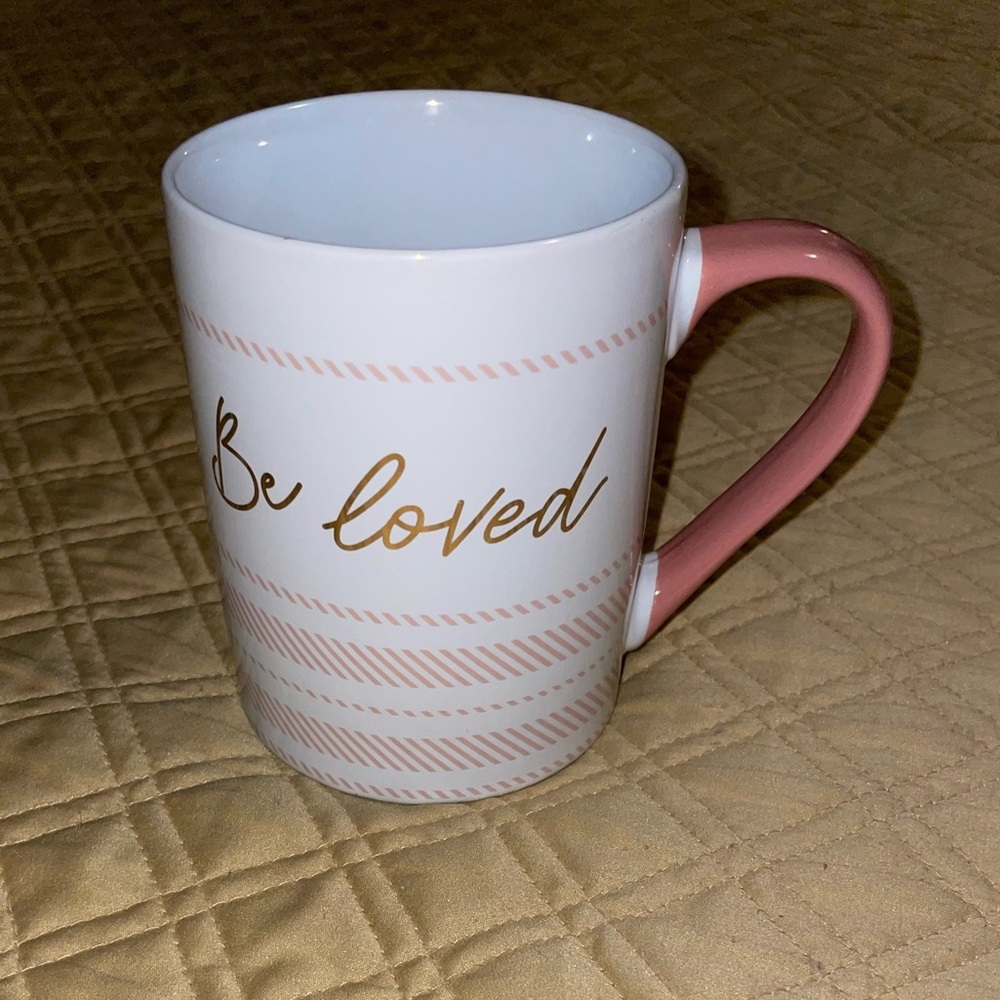 $10 “Be Loved” coffee mug. Size in pics. No chips.